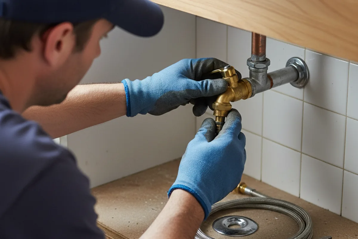 Shutoff valve and fitting work during Emergency Plumbing in Sumpter